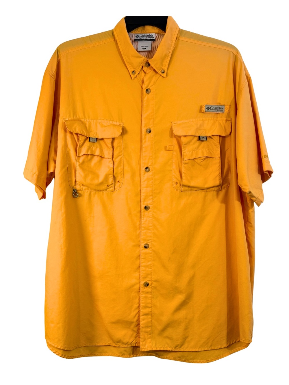 Columbia PFG Fishing Shirt XL Orange